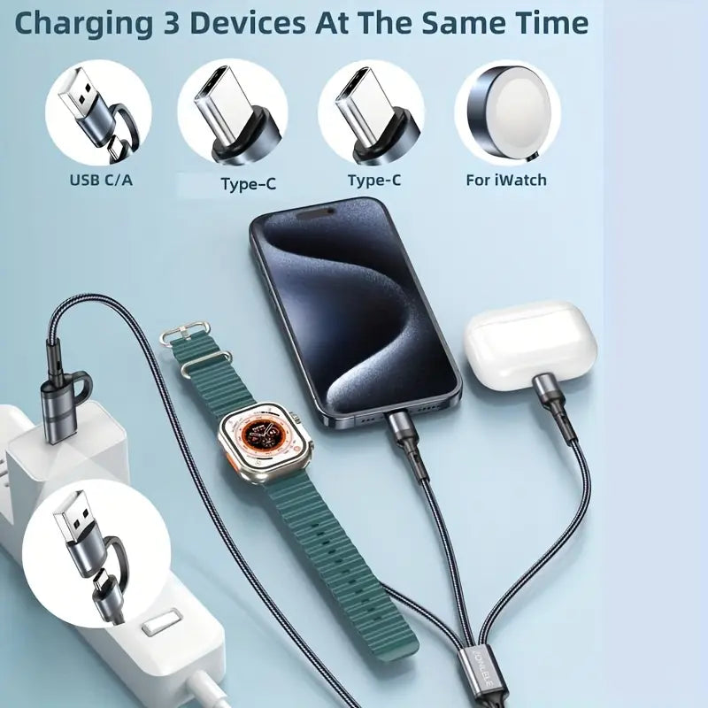 5-in-1 Multi-Functional Charging Cable with Fast Charging
