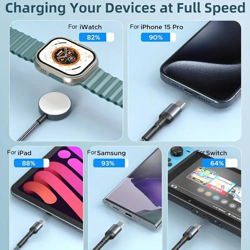 5-in-1 Multi-Functional Charging Cable with Fast Charging