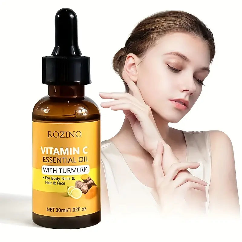 5pcs Turmeric Vitamin C Facial and Hand Foot Care Set, Hydrating Moisturizing Cream with Fine Texture, Instant Hydration, Brightening, Plumping Light Beige, Softens, Smooths, and Balances Light Beige
