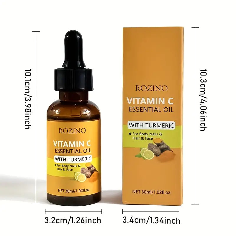 5pcs Turmeric Vitamin C Facial and Hand Foot Care Set, Hydrating Moisturizing Cream with Fine Texture, Instant Hydration, Brightening, Plumping Light Beige, Softens, Smooths, and Balances Light Beige