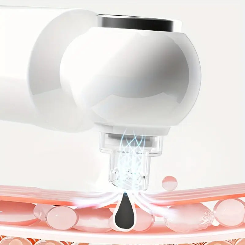 6-head blackhead cleaner, vacuum electric blackhead pore cleaner, USB charging mini bubble beauty device,To activate heating mode, press and hold the power button for 3 seconds.Automatically maintains a constant temperature of 46°C
