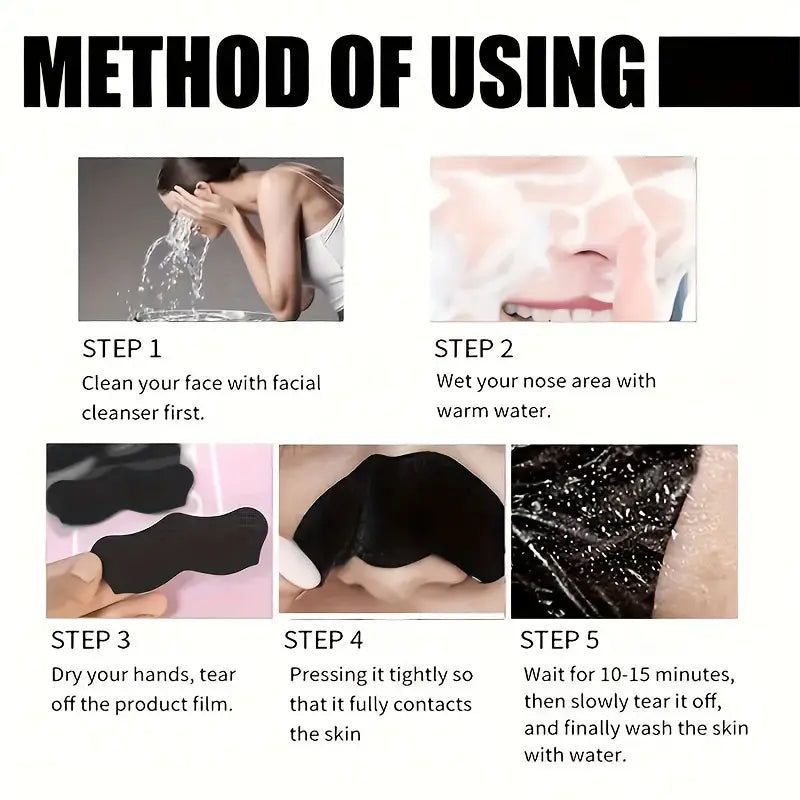 60pcs Deep Cleansing Nose Strips - Hypoallergenic, Rosemary Scented, for All Light Beige Types, Unisex Adult Facial Pore Cleansing Patches, Nose Mask Stickers