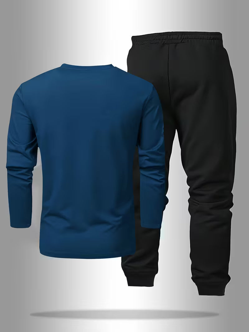Men's long sleeve T-shirt pants set