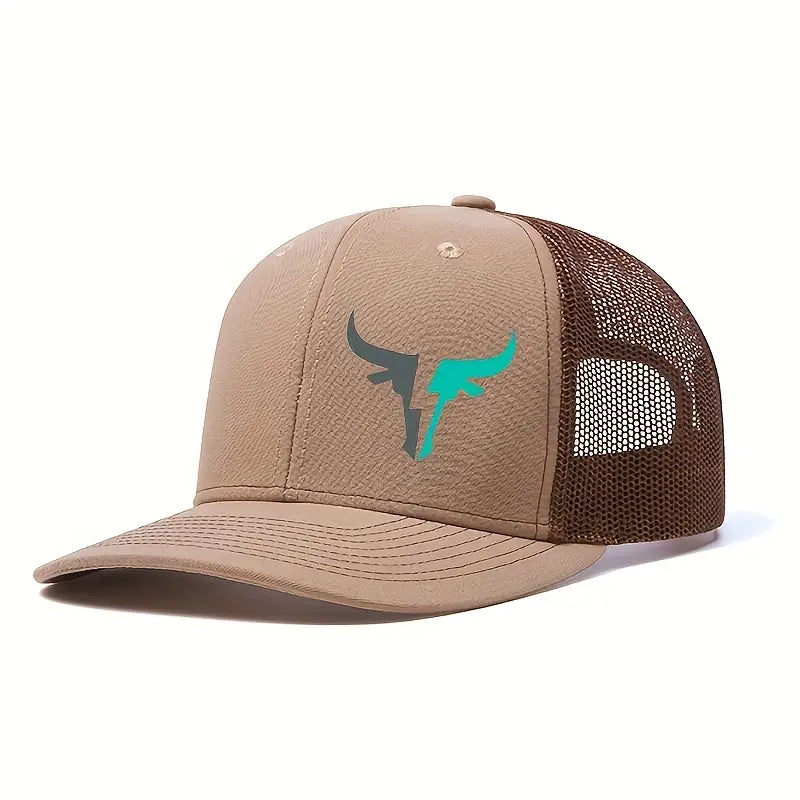 OKOIUM Cap with Bull Head Print