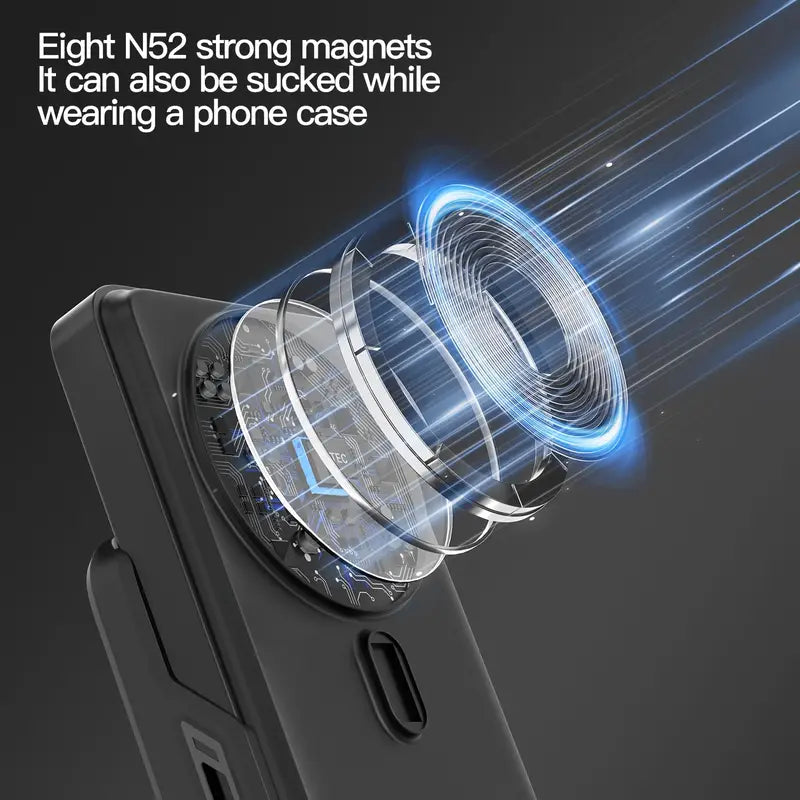BezosMax Foldable 5-in-1 Magnetic Wireless Power Bank with 10000mAh Detachable Portable Charger