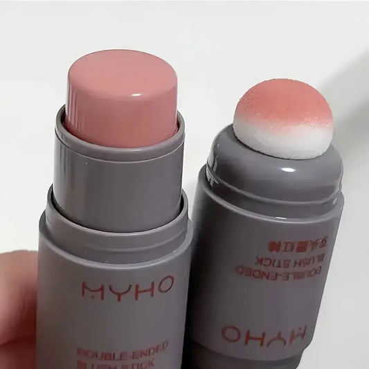 Double-headed Blush Stick Long-lasting Blush Stick With Matte Natural Color For Cheeks And Lips Dual-use Portable Makeup Stick