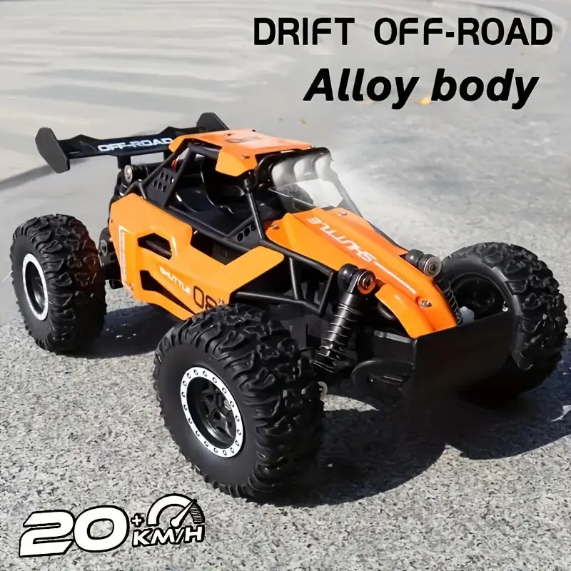 High-Speed Off-Road 2.4G Remote Control Car - 20KM/H Drifting, Anti-Collision Settings, Large Rubber Tires, USB Rechargeable, Black/Blue/Orange - Perfect for Outdoor Play, Durable Plastic Body, Rc Car X, Rc Crawler, Remote Control Car For Boy, Rc Truck
