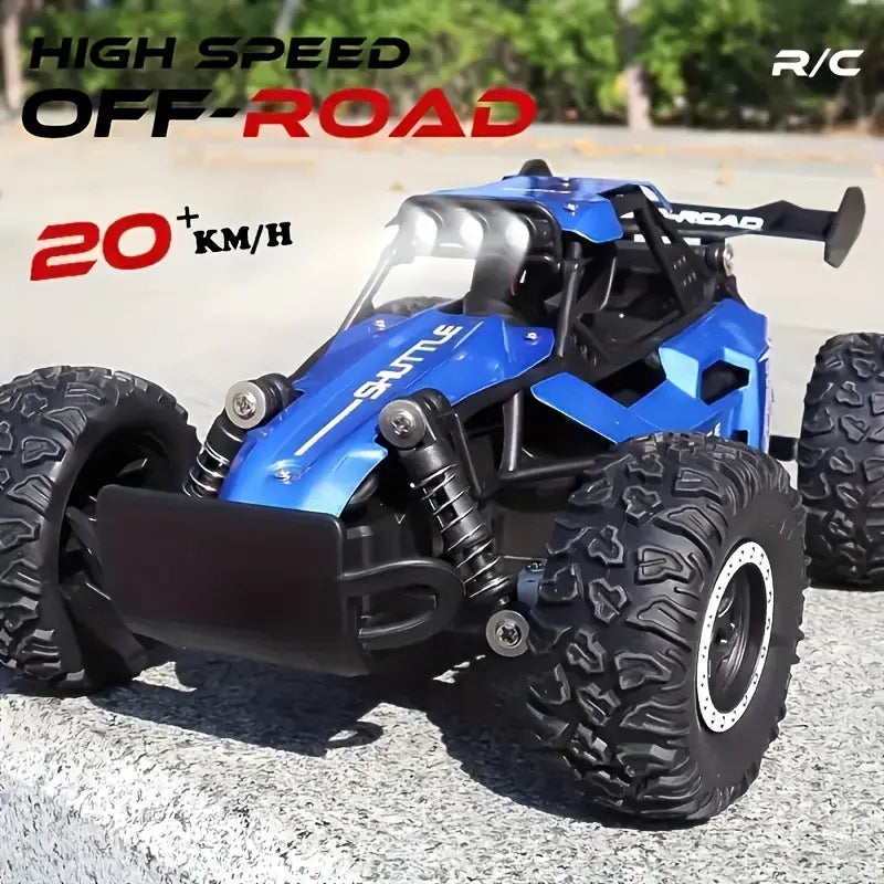 High-Speed Off-Road 2.4G Remote Control Car - 20KM/H Drifting, Anti-Collision Settings, Large Rubber Tires, USB Rechargeable, Black/Blue/Orange - Perfect for Outdoor Play, Durable Plastic Body, Rc Car X, Rc Crawler, Remote Control Car For Boy, Rc Truck