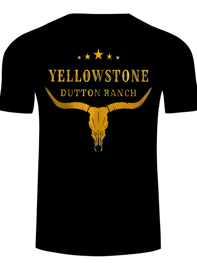 Men's Casual Polyester T-Shirt | Yellowstone Dutton Ranch