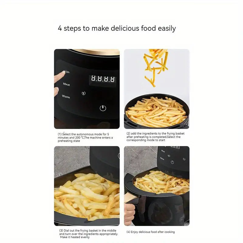New Model Air Fryer for Home Use, Large Capacity 6litre