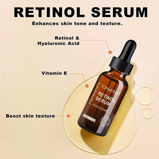 Retinol Serum 2.0 Night Serum, New Upgraded Formula Face Essence, Gentle Skincare, Moisturizing and Nourishing Light Beige with Hyaluronic Acid, Little Brown One Serum