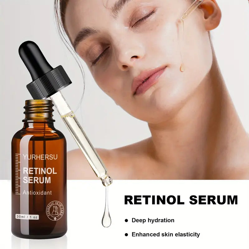 Retinol Serum 2.0 Night Serum, New Upgraded Formula Face Essence, Gentle Skincare, Moisturizing and Nourishing Light Beige with Hyaluronic Acid, Little Brown One Serum