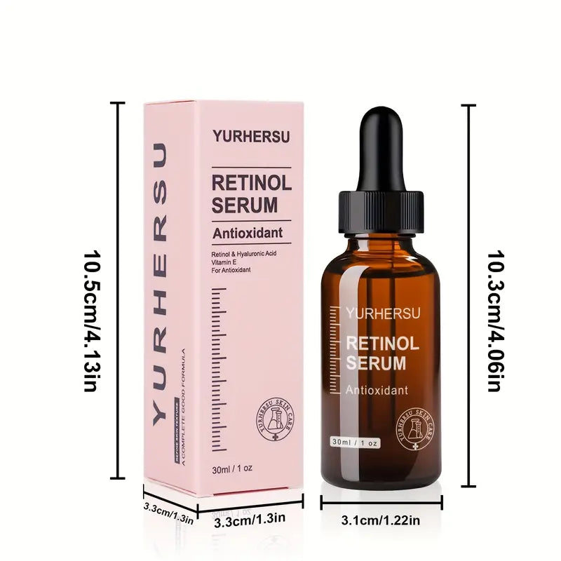 Retinol Serum 2.0 Night Serum, New Upgraded Formula Face Essence, Gentle Skincare, Moisturizing and Nourishing Light Beige with Hyaluronic Acid, Little Brown One Serum