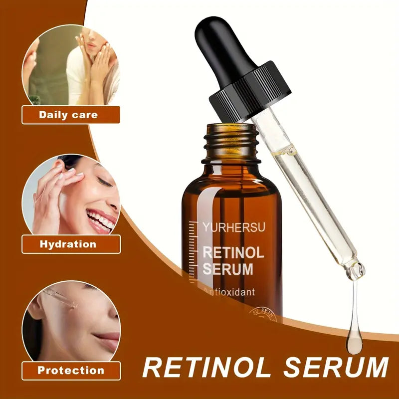 Retinol Serum 2.0 Night Serum, New Upgraded Formula Face Essence, Gentle Skincare, Moisturizing and Nourishing Light Beige with Hyaluronic Acid, Little Brown One Serum