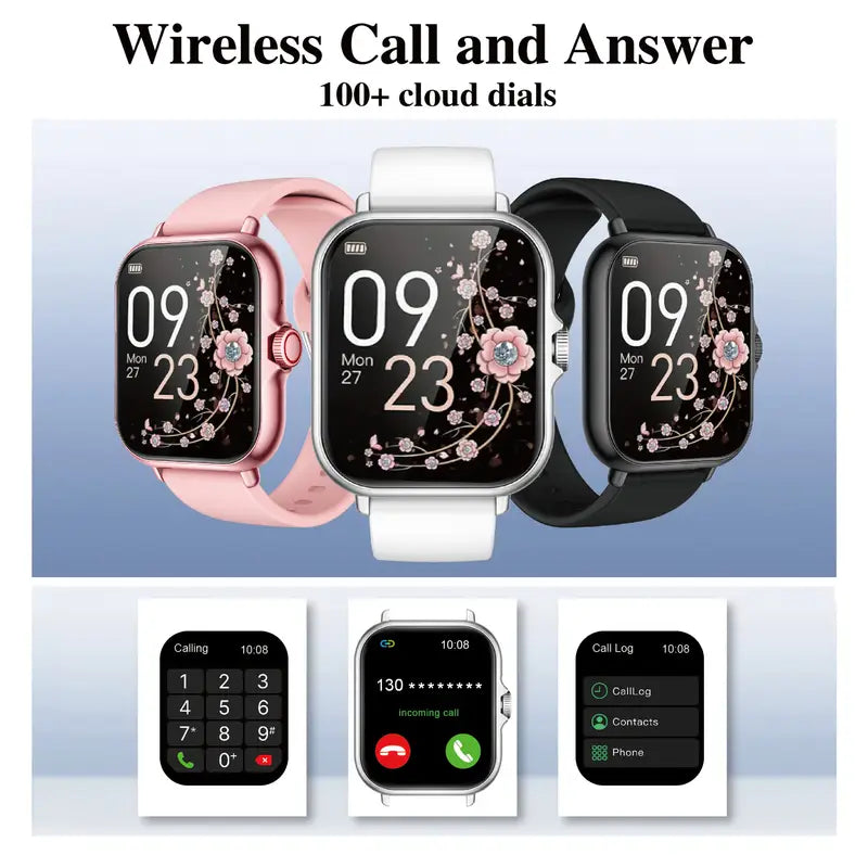 Smart Watch, 1.83-inch Full Touch Screen, Activity Tracker with Call and SMS Function