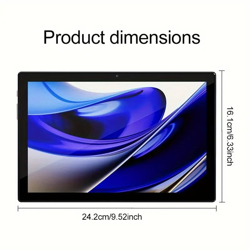 Tablet 10.1 Inch Android 14 OS Pad, 2in 1 Pad with Keyboard, Mouse, Case, Stylus, 128GB ROM 12GB 4GB+8GB Expanded RAM, Dual Camera, Eight Core Processor, 1280 * 800 IPS High-definition Display Screen, GMS Tab, 5G Wi Fi 6, Google, Pad, Tablet