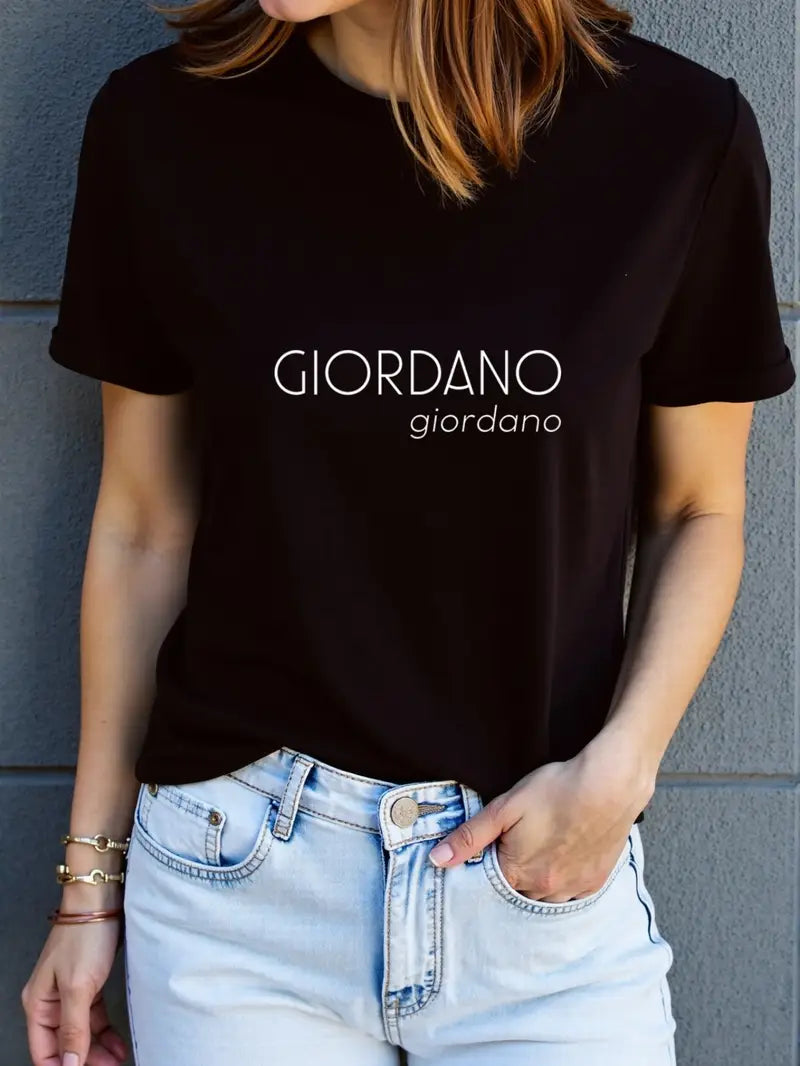 Women'S Giordano Graphic T-Shirt