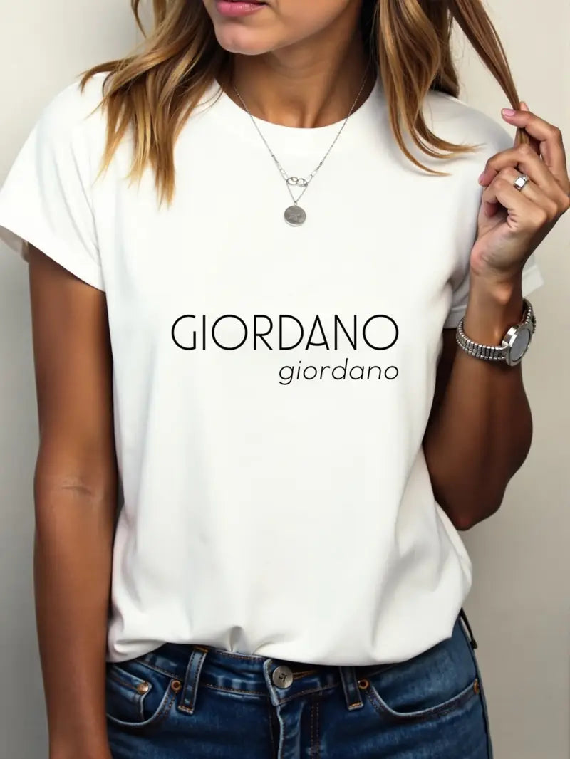 Women'S Giordano Graphic T-Shirt