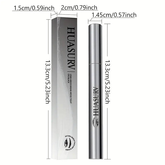 [Natural Mascara] HUASURV Natural Volumizing & Lengthening Mascara | Black, Thick, Curling Formula for All Skin Types, Best for Christmas