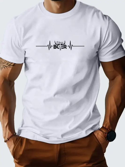 Afrikaner Boerseun Men'S Casual Crew Neck T-Shirt