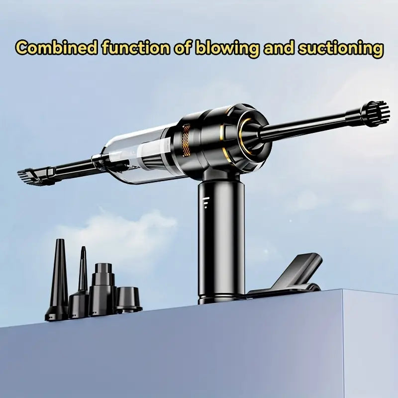 Portable Handheld Vacuum Cleaner with USB Charging, 200W Power, 14KPa Suction, 0.3L Dust Cup, 18650 Lithium Battery, One-Click Operation, for Car, Home, Office, Car Vacuum Cleaner, Office Cleaning, Durable Construction