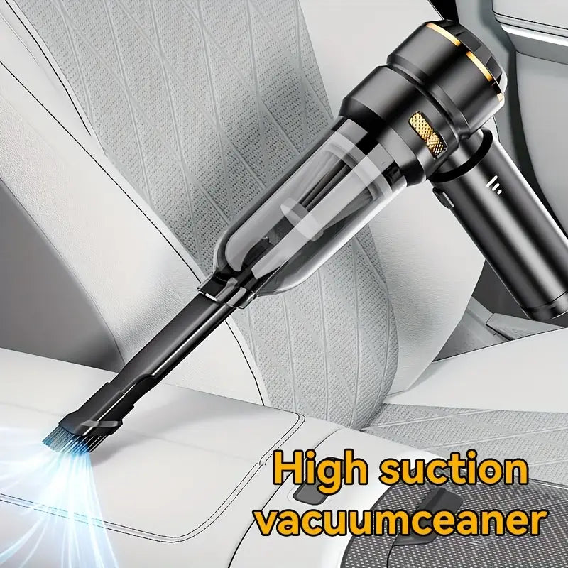 Portable Handheld Vacuum Cleaner with USB Charging, 200W Power, 14KPa Suction, 0.3L Dust Cup, 18650 Lithium Battery, One-Click Operation, for Car, Home, Office, Car Vacuum Cleaner, Office Cleaning, Durable Construction
